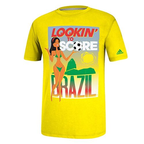 Camisa fabricada pela Adidas com duplo sentido: