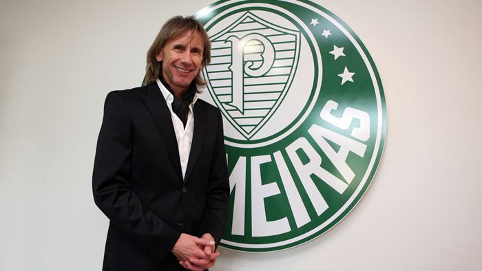 Gareca fez questão de elogiar a agremiação e agradecer pela chance de dirigir a equipe paulista | Fabio Menotti/Ag Palmeiras