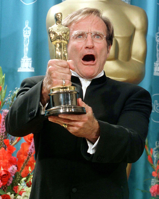 Robin Williams recebeu o Oscar de Melhor Ator Coadjuvante pelo filme "Gênio Indomável" em 1997 | Sam Mircovich/ Reuters