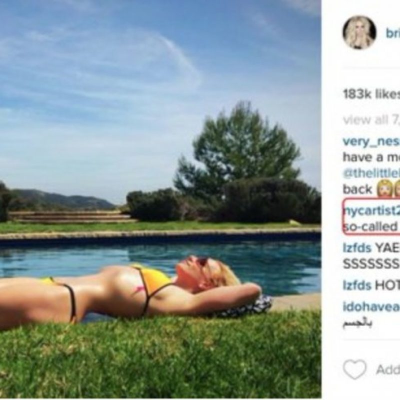 . Imagen Por: Instagram/@britneyspears