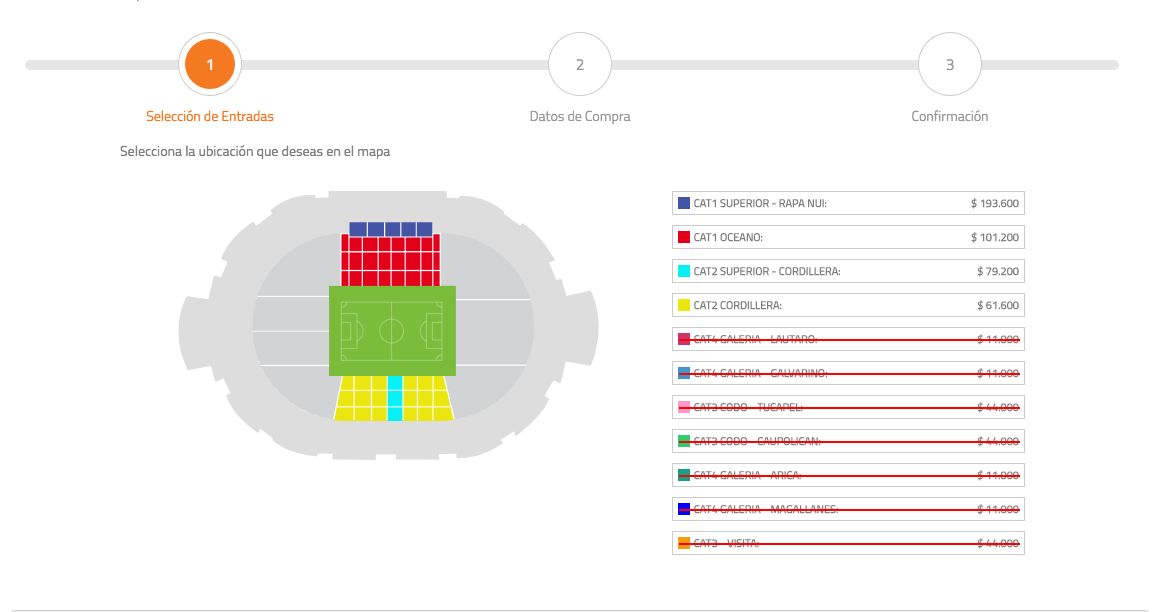 Los tickets más caros aun están disponibles / imagen: puntoticket.cl