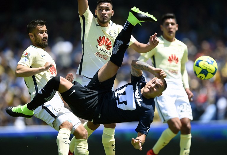 Castillo supera en la tabla de goleadores de México a grandes delanteros como Pabón, Peralta o Gignac / AFP