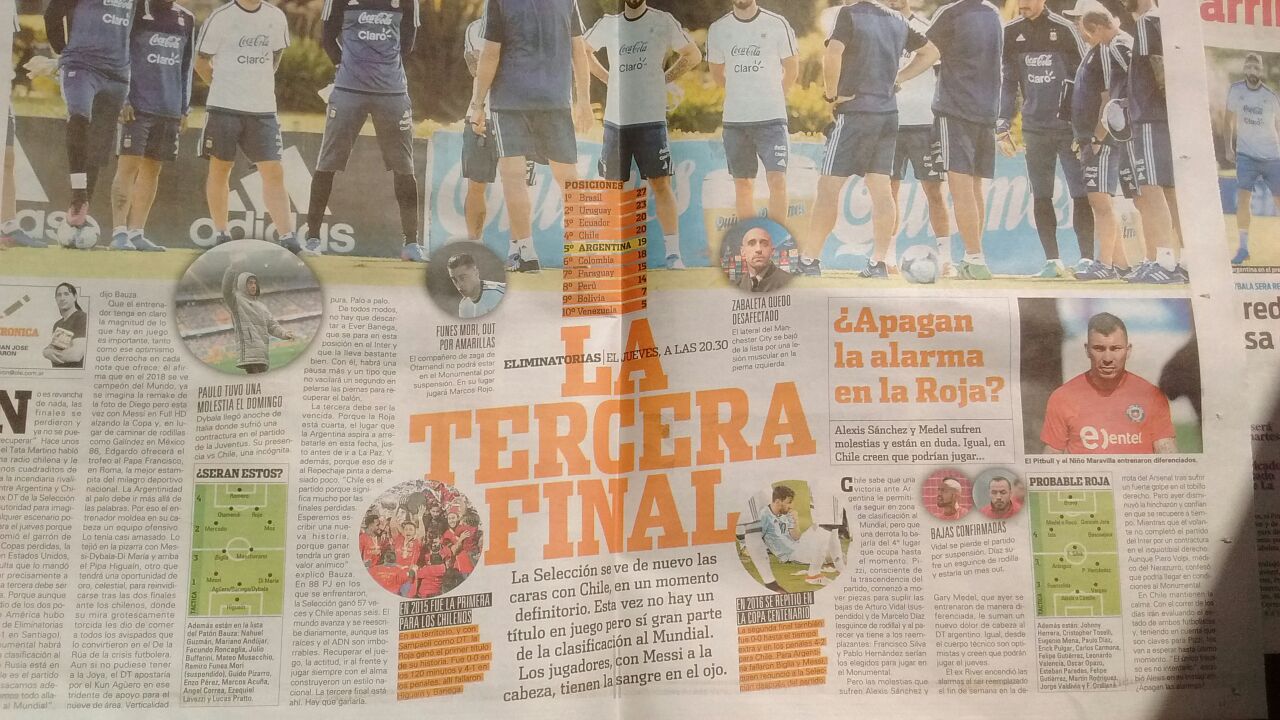 Hablan de una nueva final / Javier Ríos