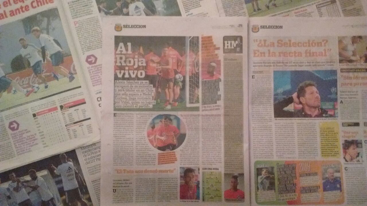 La prensa argentina ya se puso exigente con la Albiceleste / imagen: Javier Rios