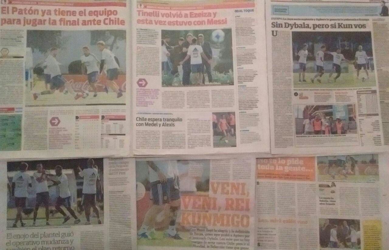 La prensa argentina ya se puso exigente con su selección / imagen: Javier Rios