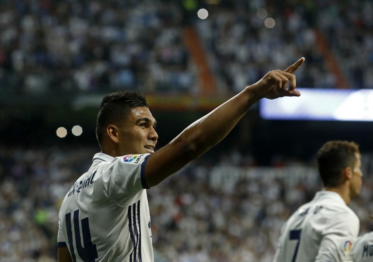 Casemiro le dio la ilusión a Real Madrid ante Barcelona / imagen: AFP