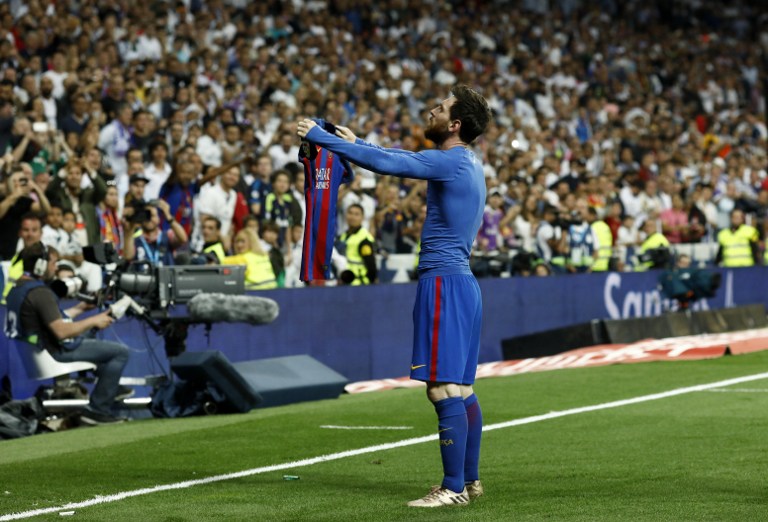 Lionel Messi se vistió nuevamente de héroe / imagen: AFP