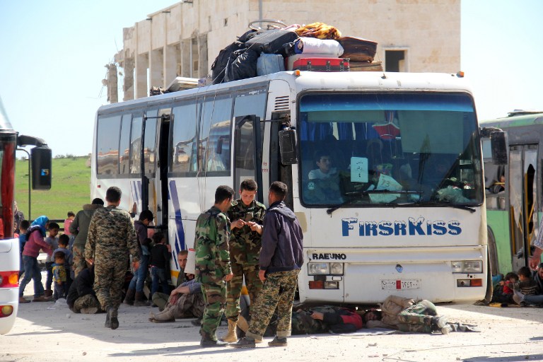 Evacuación de civiles en Siria