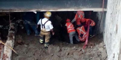 Derrumbe de barda en la San Rafael deja un muerto y cuatro heridos