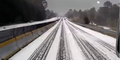 Policía Federal aplica operativo por granizada en autopista México-Cuernavaca