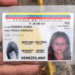 Identificación de la joven de 23 años que murió luego de recibir un impacto de bala en la cabeza hoy, 19 de abril de 2017, durante las protestas en Venezuela. / Foto: Suministrada a Metro Puerto Rico